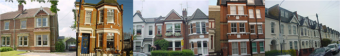 Victorian and Edwardian style homes