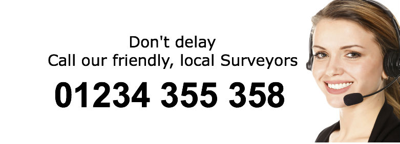 Click to call our local surveyors at 01234 355 358